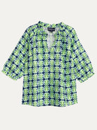 CAMILLE top Heart Flower Blue - Lesley Evers-camille-service_blocked-Shop