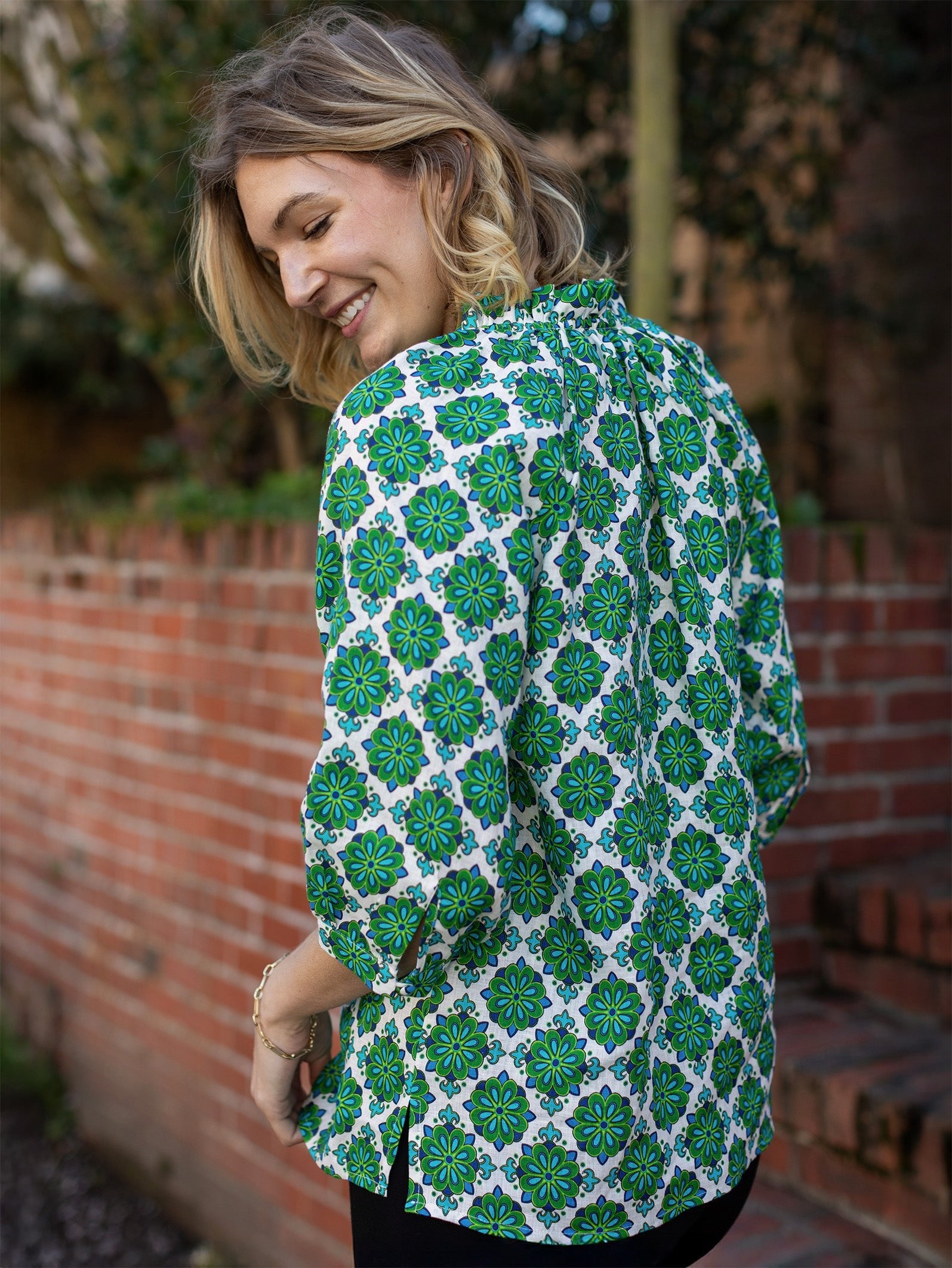 CAMILLE top Talavera Green - Lesley Evers - camille - new - Shop