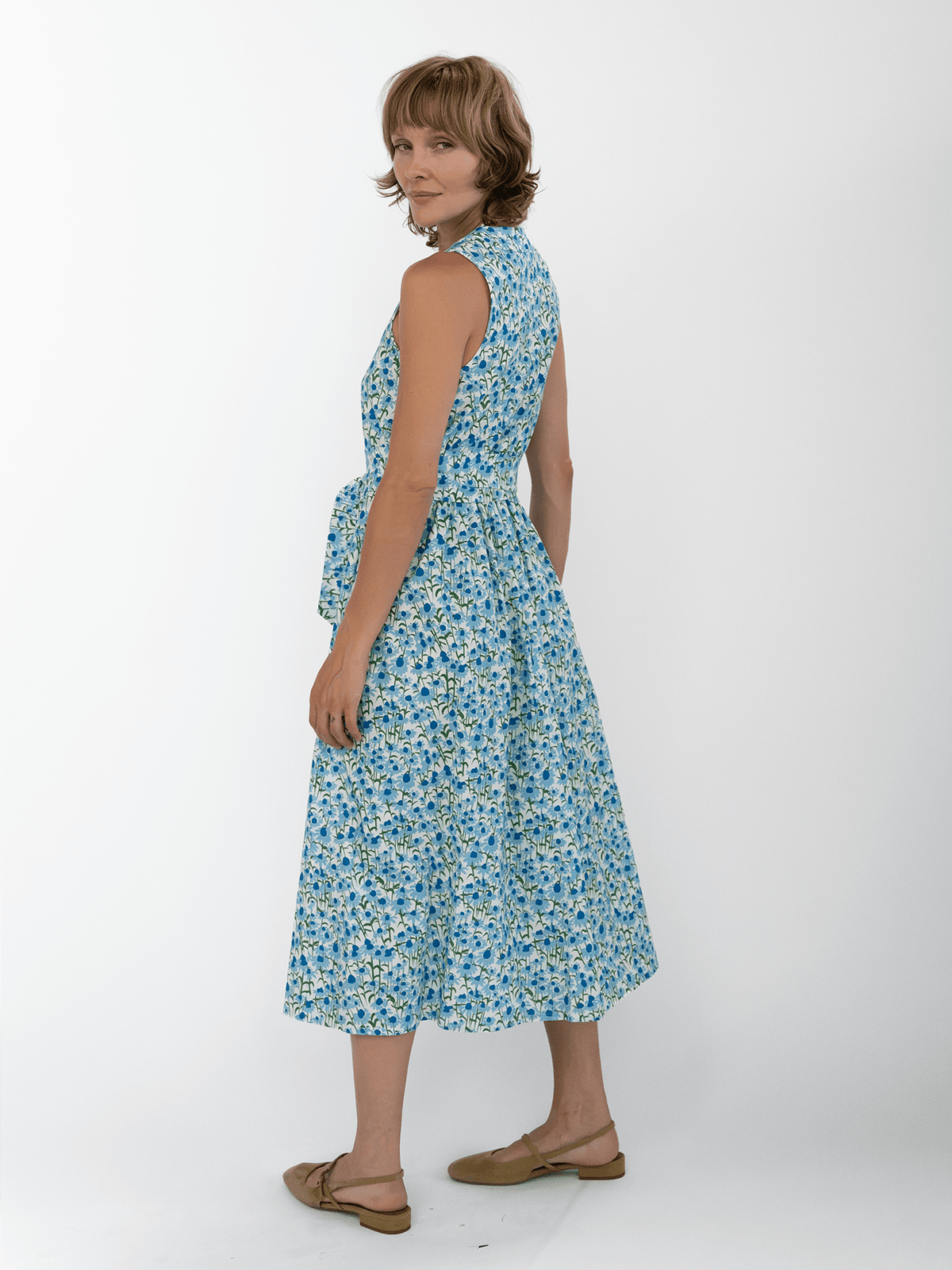 CANDACE dress Echinacea Blue - Lesley Evers-candace-dress-new