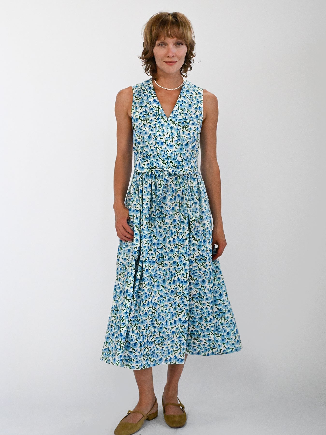 CANDACE dress Echinacea Blue - Lesley Evers-candace-dress-new