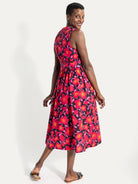 CANDACE dress Garden Wall Pink and Black - Lesley Evers-candace-dress-new