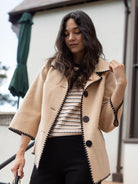 CASSIDY coat Camel - Lesley Evers-coat-Shop-Shop/All Products