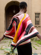 CELESTE silk top Burgundy Wave - Lesley Evers - burgundy wave - celeste - chic silk