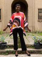 CELESTE silk top Burgundy Wave - Lesley Evers - burgundy wave - celeste - chic silk