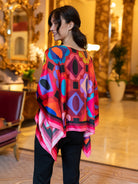 CELESTE silk top Gems Garnet - Lesley Evers - celeste - chic silk - Gems