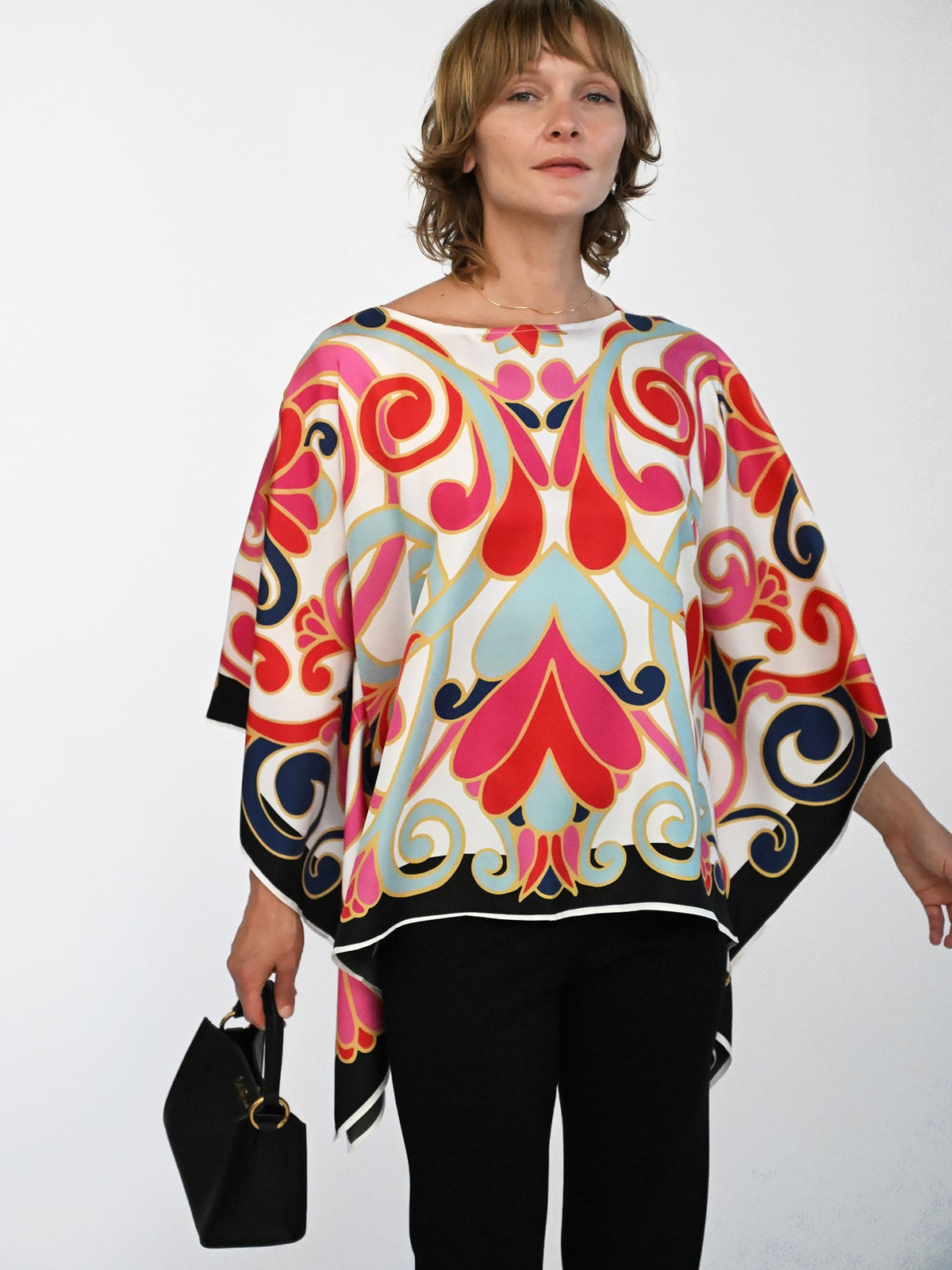CELESTE silk top Vitalia - Lesley Evers-celeste-chic silk-pinwheel
