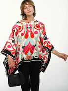 CELESTE silk top Vitalia - Lesley Evers-celeste-chic silk-pinwheel