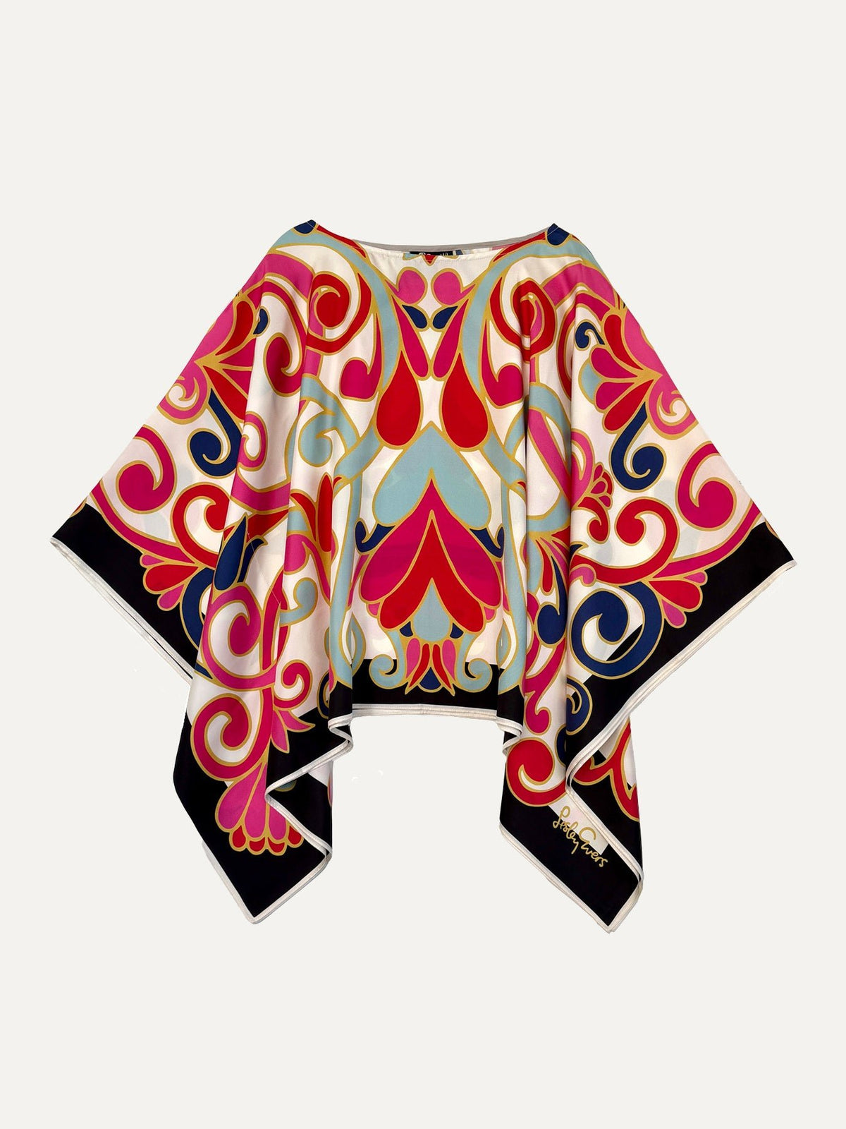 CELESTE silk top Vitalia - Lesley Evers-celeste-chic silk-pinwheel