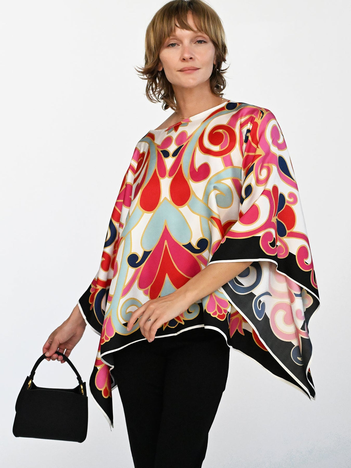 CELESTE silk top Vitalia - Lesley Evers-celeste-chic silk-pinwheel