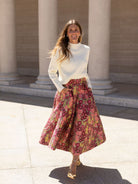 CELINE skirt Daffodils Pink - Lesley Evers-Bottoms-gown-Shop