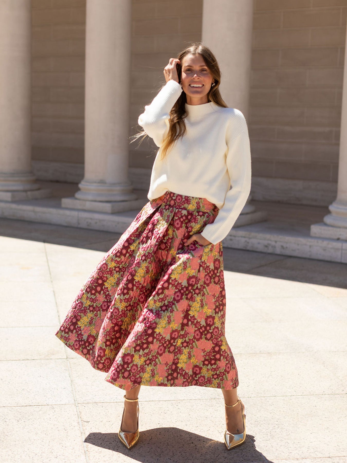 CELINE skirt Daffodils Pink – Lesley Evers