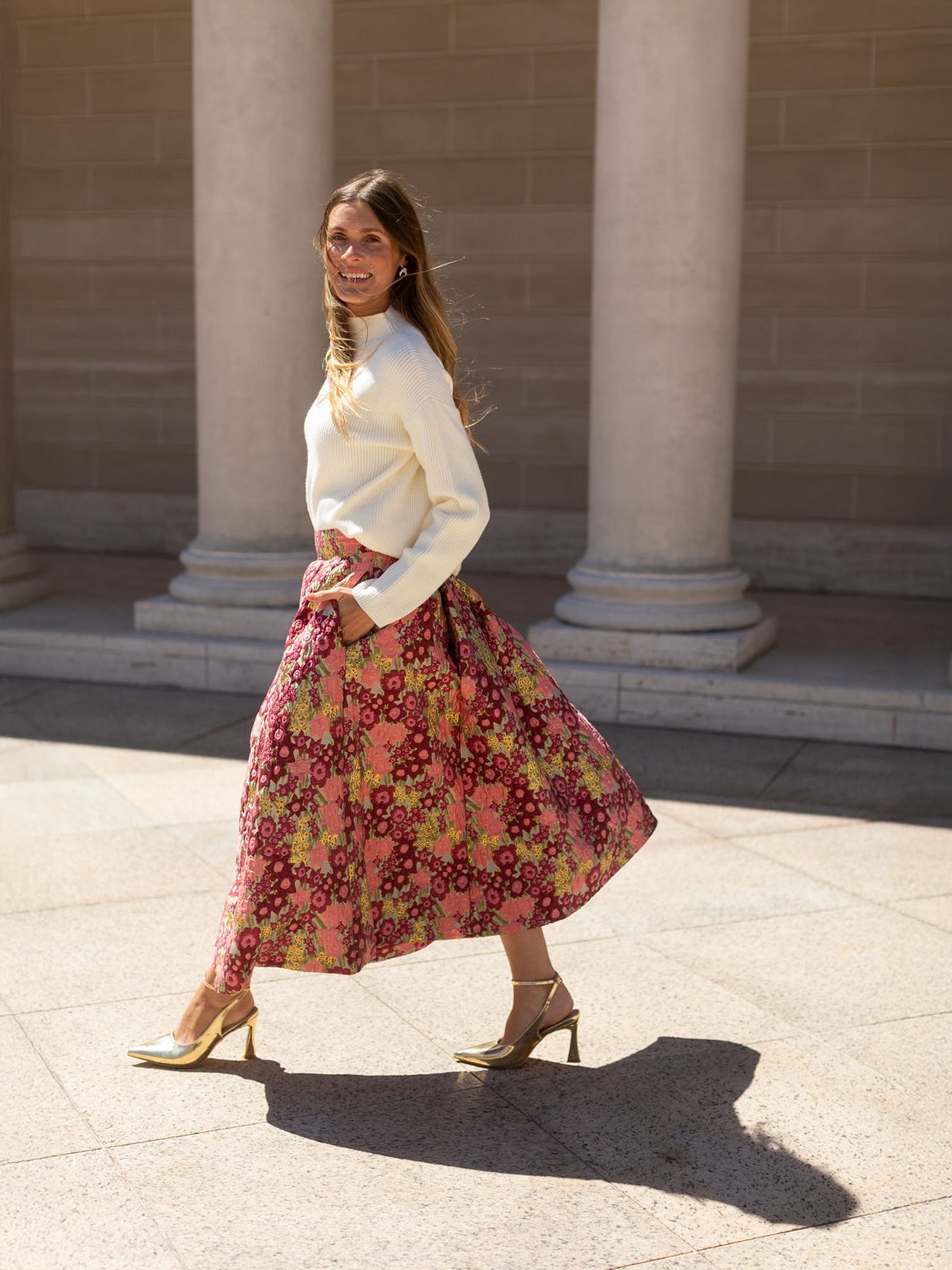 CELINE skirt Daffodils Pink – Lesley Evers