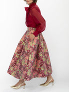 CELINE skirt Daffodils Pink - Lesley Evers-Bottoms-gown-Shop