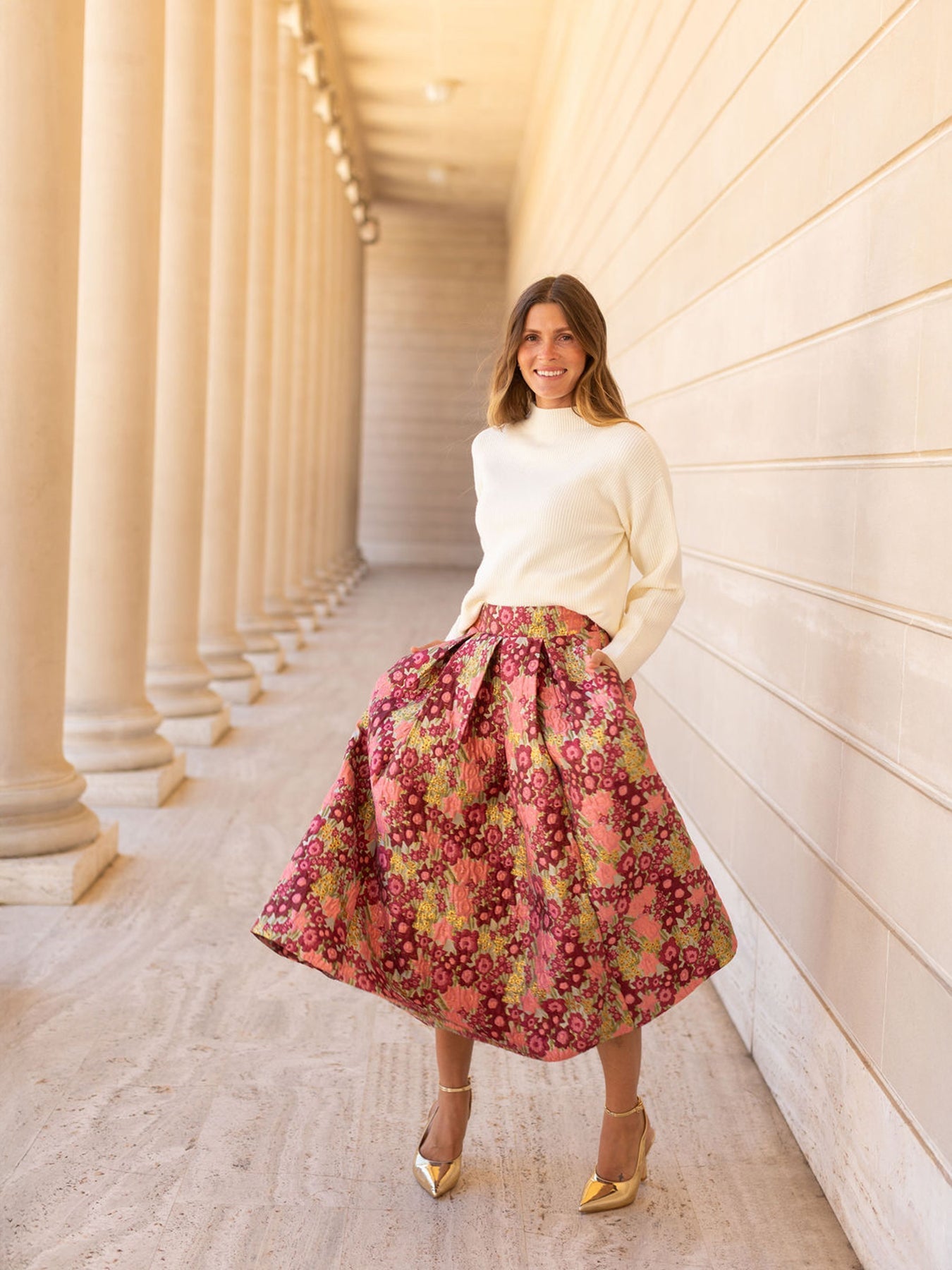 CELINE skirt Daffodils Pink – Lesley Evers