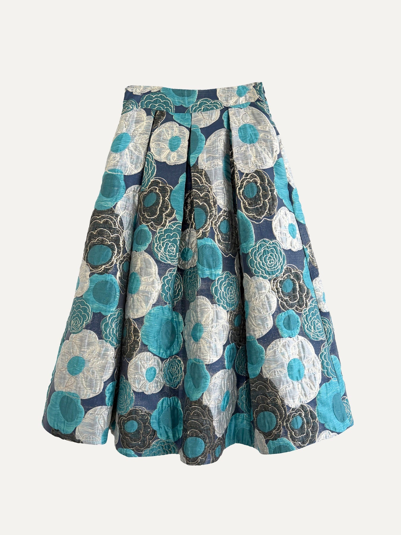 CELINE skirt Flower Charm Blue - Lesley Evers-Bottoms-gown-Shop