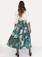 CELINE skirt Flower Charm Blue - Lesley Evers-Bottoms-gown-Shop
