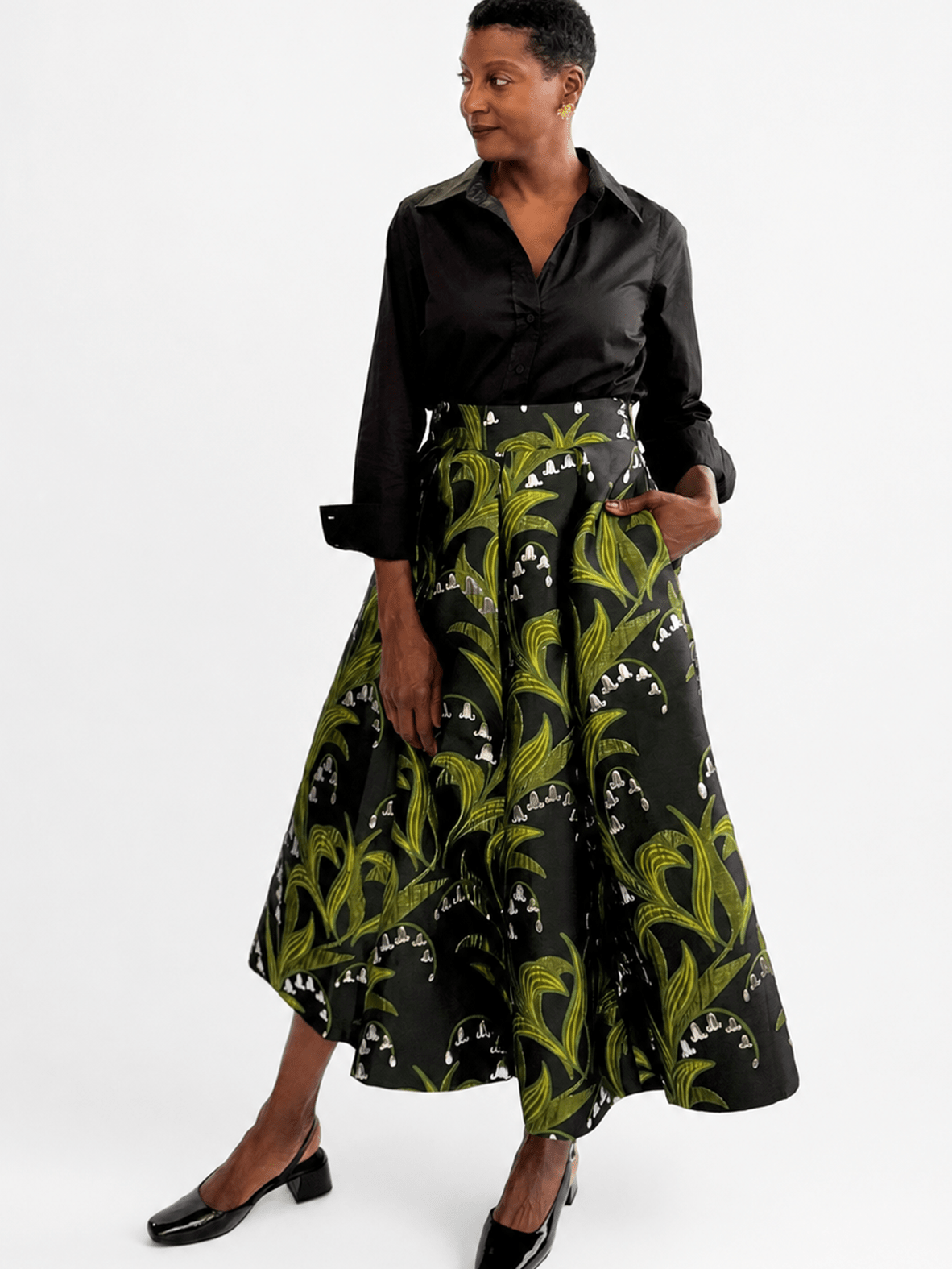 CELINE skirt Lily of the Valley - Lesley Evers-Bottoms-gown-Shop