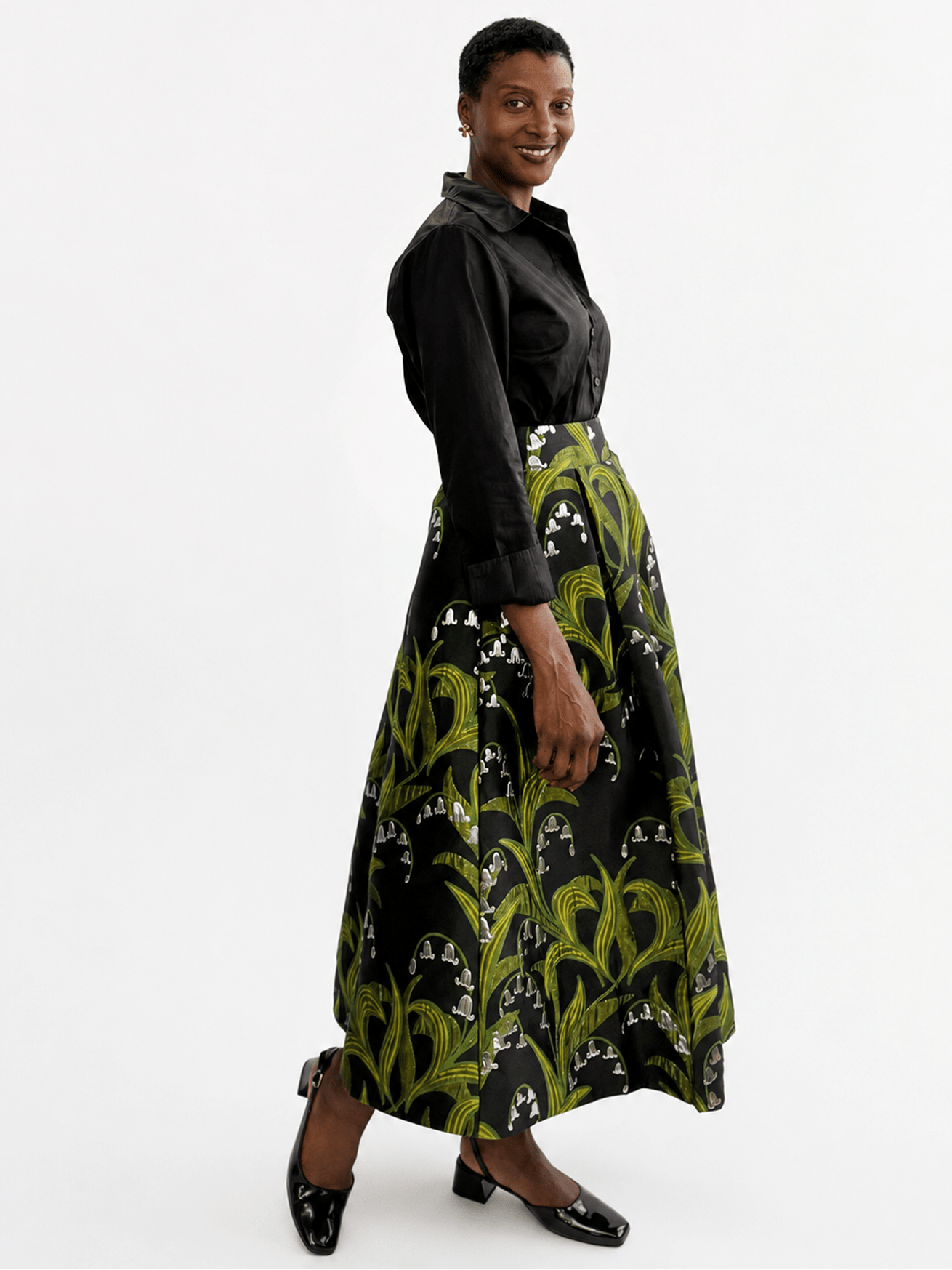 CELINE skirt Lily of the Valley - Lesley Evers-Bottoms-gown-Shop