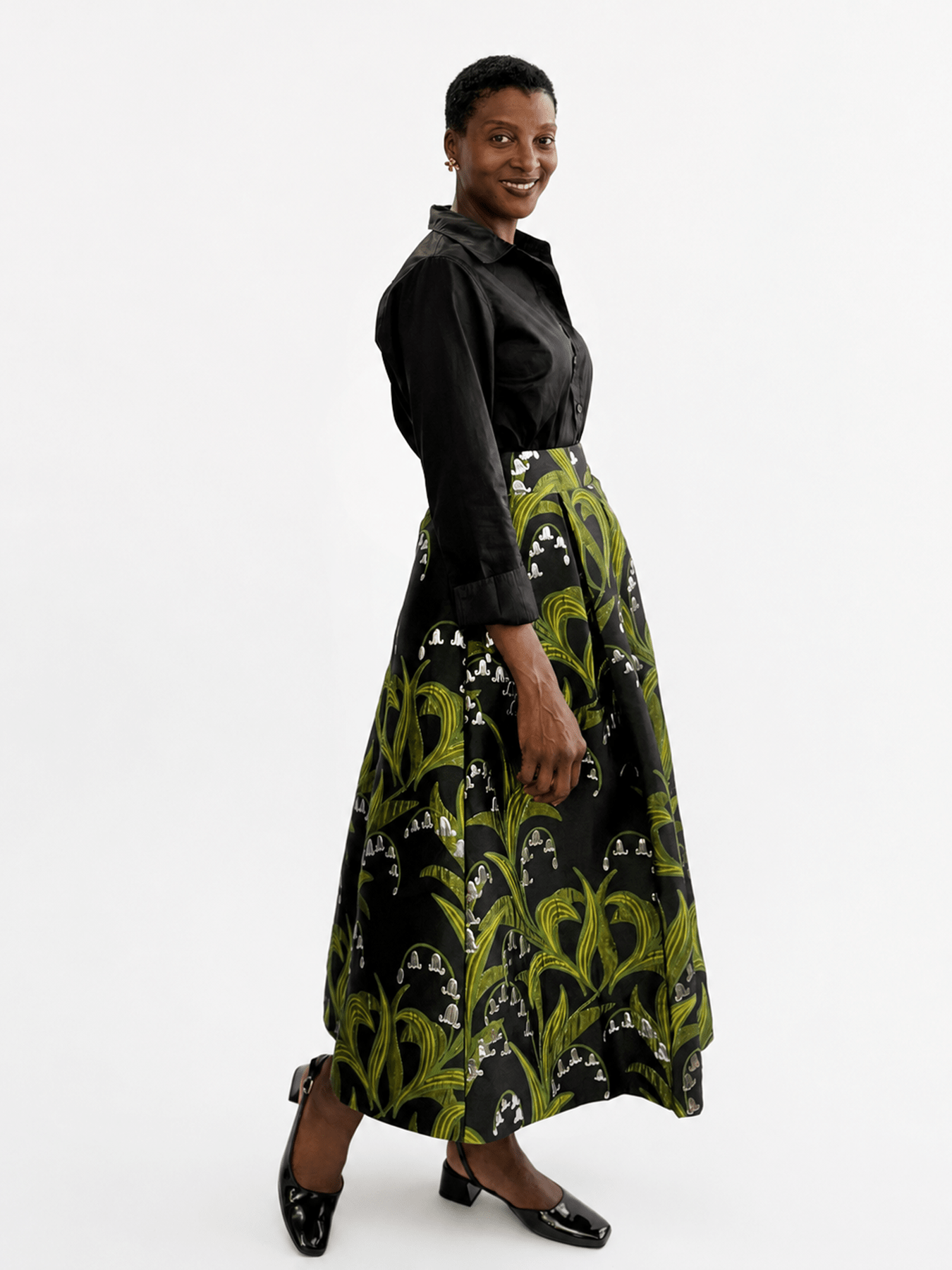 CELINE skirt Lily of the Valley - Lesley Evers-Bottoms-gown-Shop