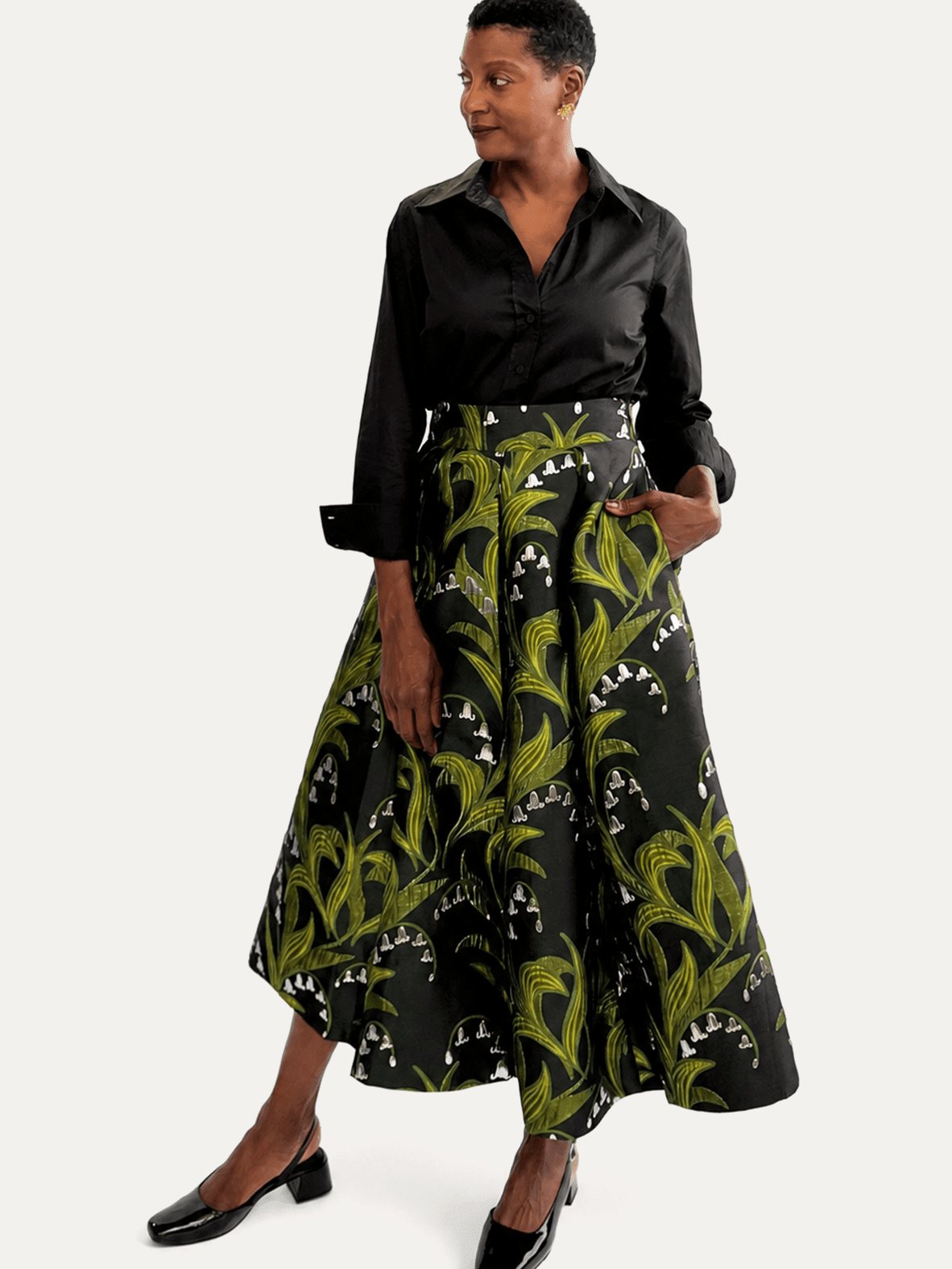 CELINE skirt Lily of the Valley - Lesley Evers-Bottoms-gown-Shop