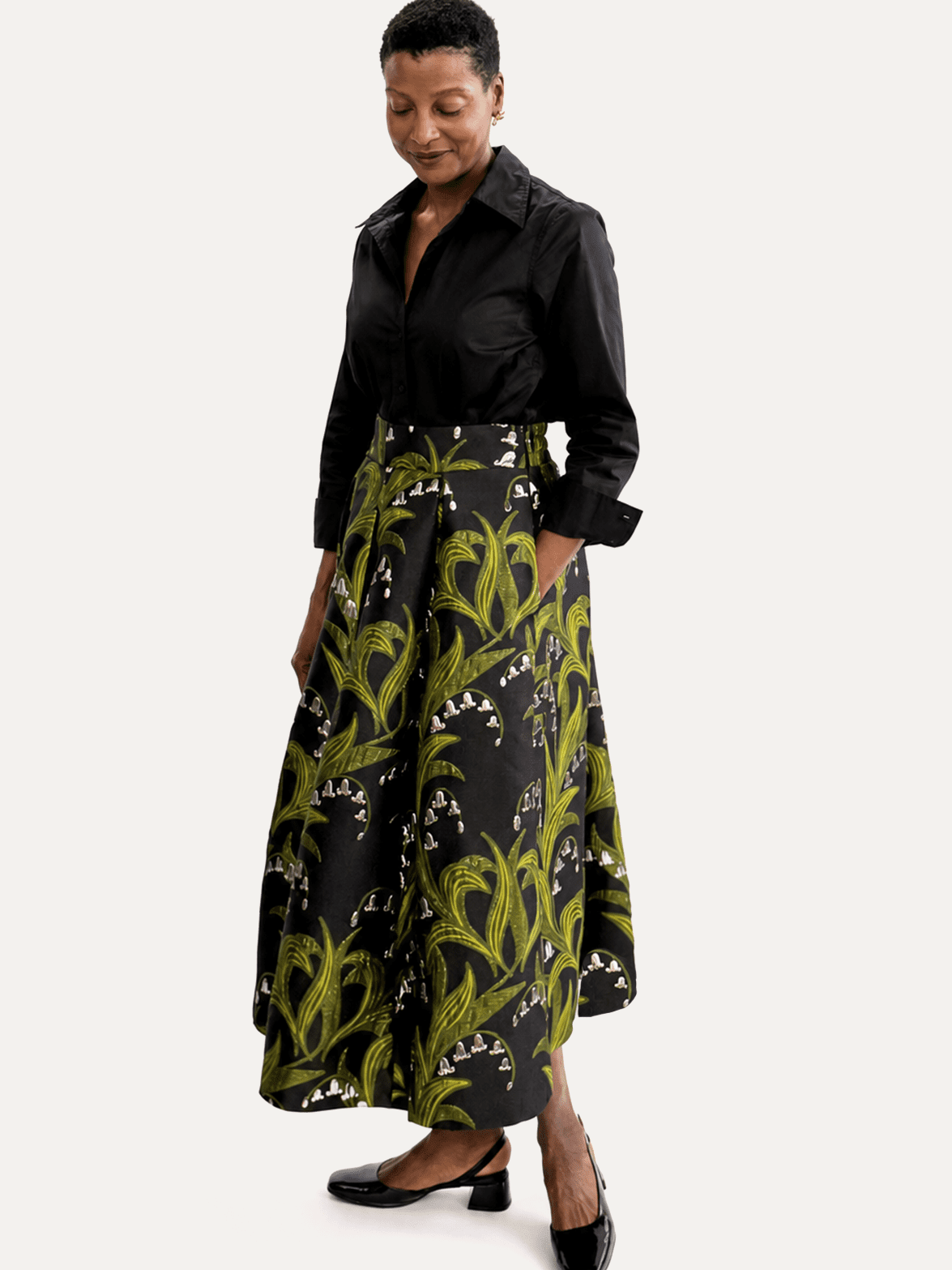 CELINE skirt Lily of the Valley - Lesley Evers-Bottoms-gown-Shop