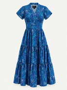 CHELSEA dress May Flowers Blue - Lesley Evers-Dress-new-New Arrivals