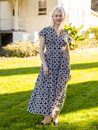 CHELSEA dress Valencia Black and Ivory - Lesley Evers - cotton dress - Dress - new