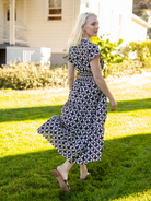 CHELSEA dress Valencia Black and Ivory - Lesley Evers - cotton dress - Dress - new