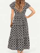 CHELSEA dress Valencia Black and Ivory - Lesley Evers-cotton dress-Dress-new