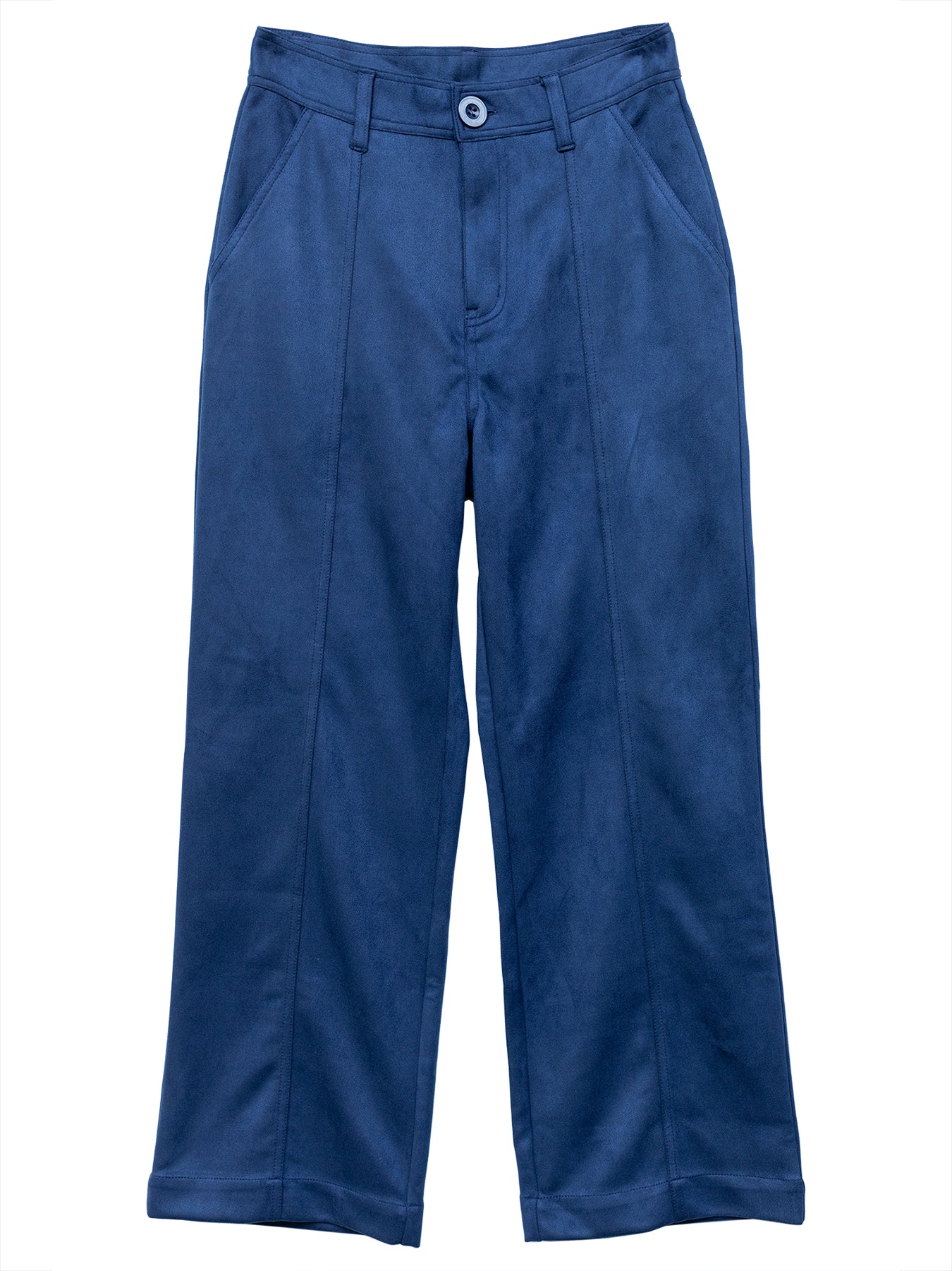 CHERYL cropped pant Navy Faux Suede – Lesley Evers