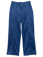 CHERYL pant Navy Faux Suede - Lesley Evers - faux suede - pant - suede