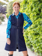 CHIARA dress Indigo Denim - Lesley Evers - denim - Dress - Shop