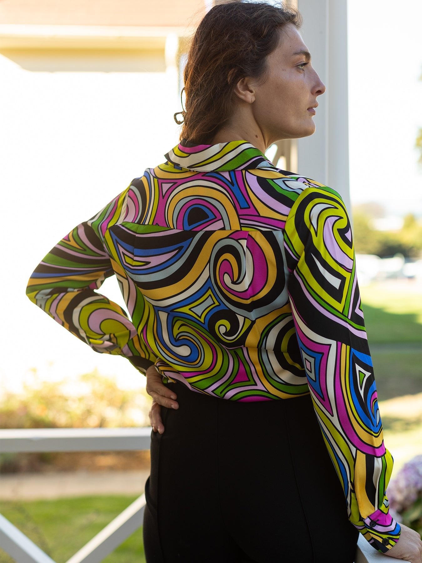 CHRISTINA blouse Swirl – Lesley Evers