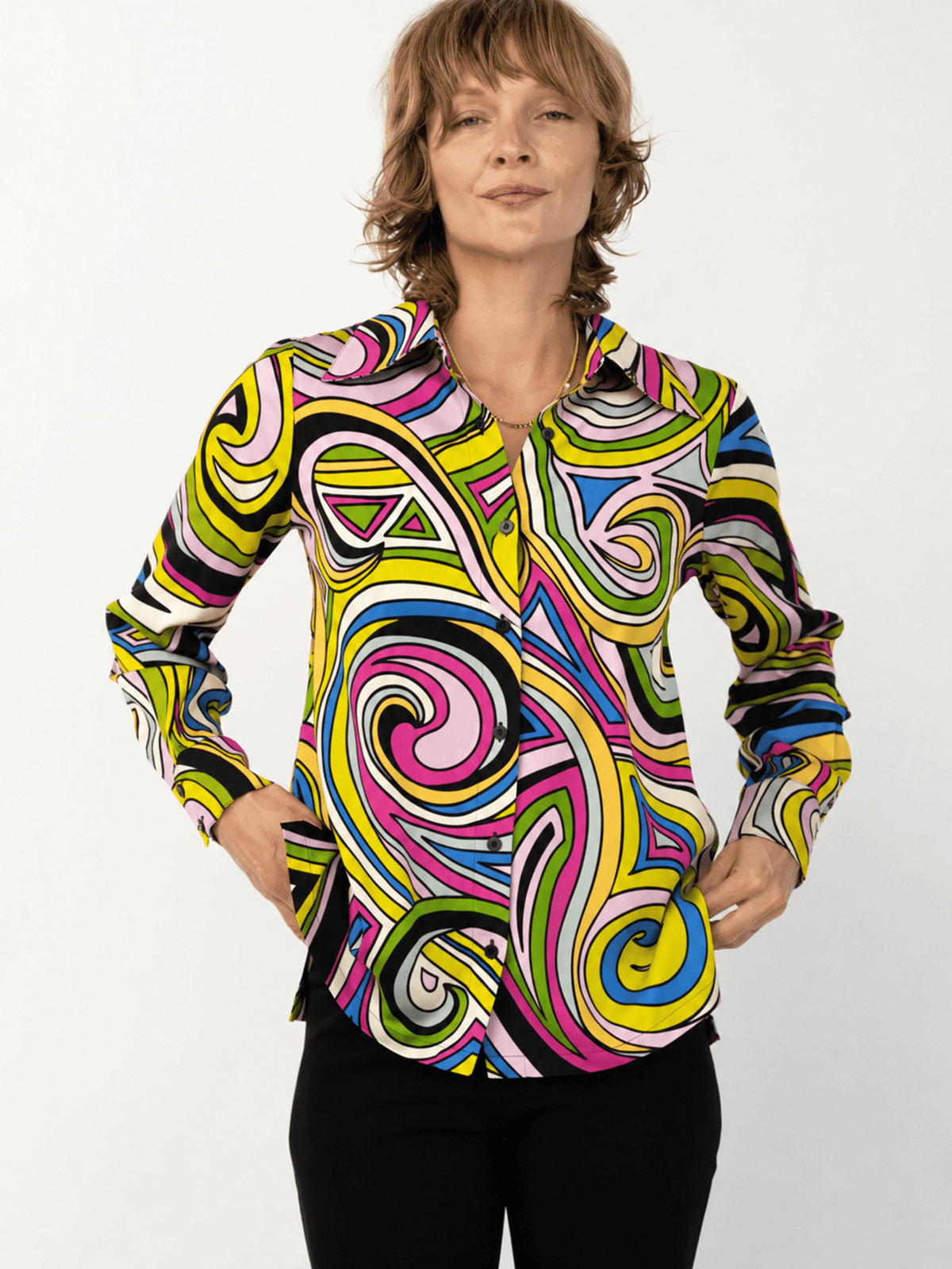 CHRISTINA blouse Swirl - Lesley Evers-Shop-Shop/All Products-Shop/New Arrivals