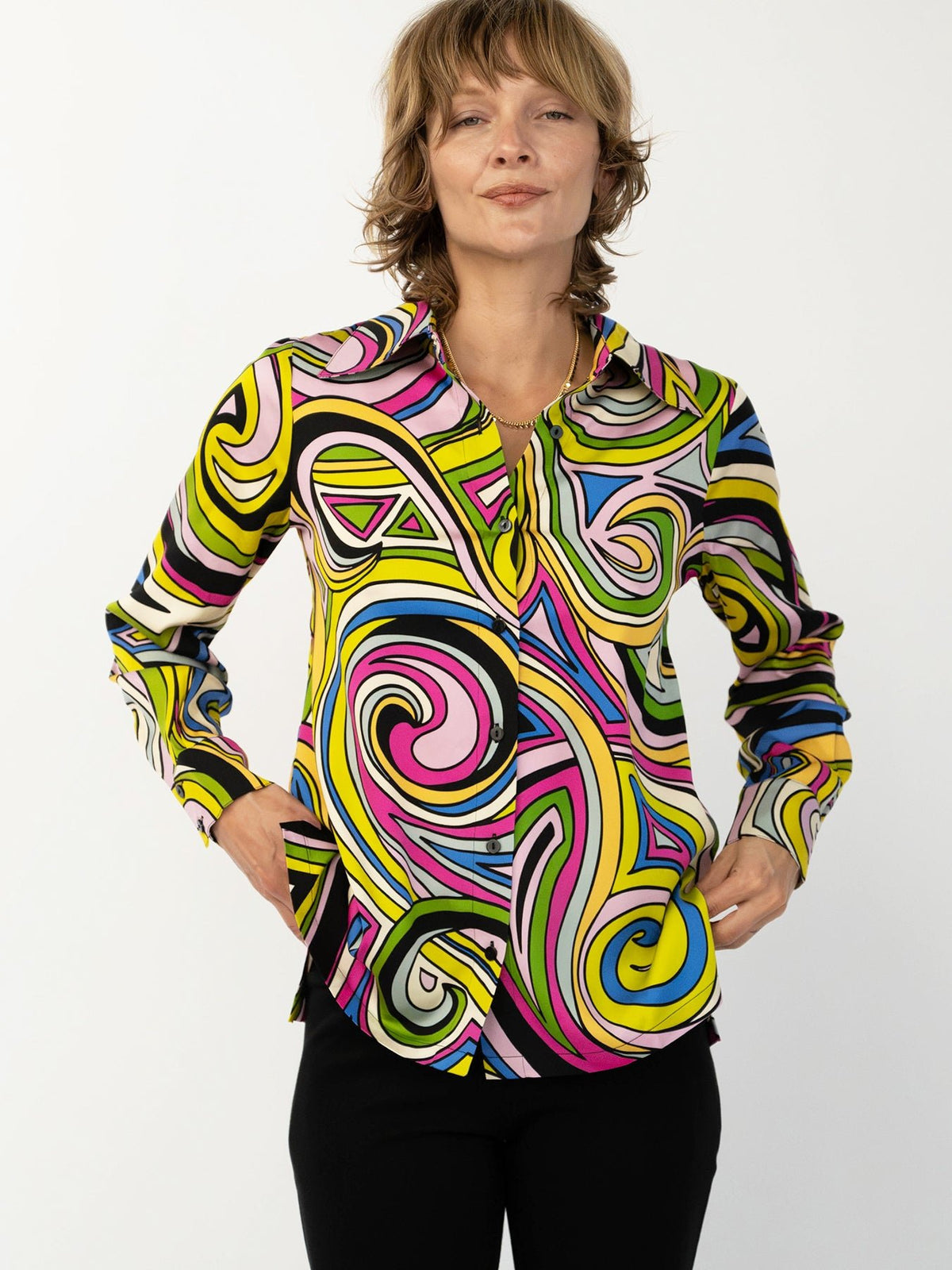 CHRISTINA blouse Swirl - Lesley Evers-Shop-Shop/All Products-Shop/New Arrivals
