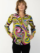 CHRISTINA blouse Swirl - Lesley Evers-Shop-Shop/All Products-Shop/New Arrivals
