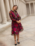 CLAIRE skirt Plum Blossom - Lesley Evers - 