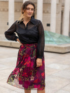 CLAIRE skirt Plum Blossom - Lesley Evers - 