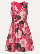 CLARISSA dress Flower Charm Red - Lesley Evers-Dress-gown-Shop