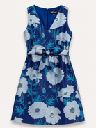 CLARISSA dress Tree Poppy Blue - Lesley Evers - Dress - Shop - Shop/All Products