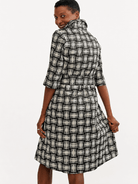 CLEMENTINE shirtdress Basketweave - Lesley Evers-A-line-Clementine-Dress