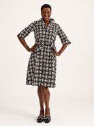CLEMENTINE shirtdress Basketweave - Lesley Evers-A-line-Clementine-Dress