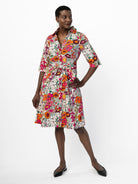 CLEMENTINE shirtdress Whimsy Pink - Lesley Evers-A-line-Clementine-Dress
