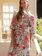 CLEMENTINE shirtdress Whimsy Pink - Lesley Evers-A-line-Clementine-Dress