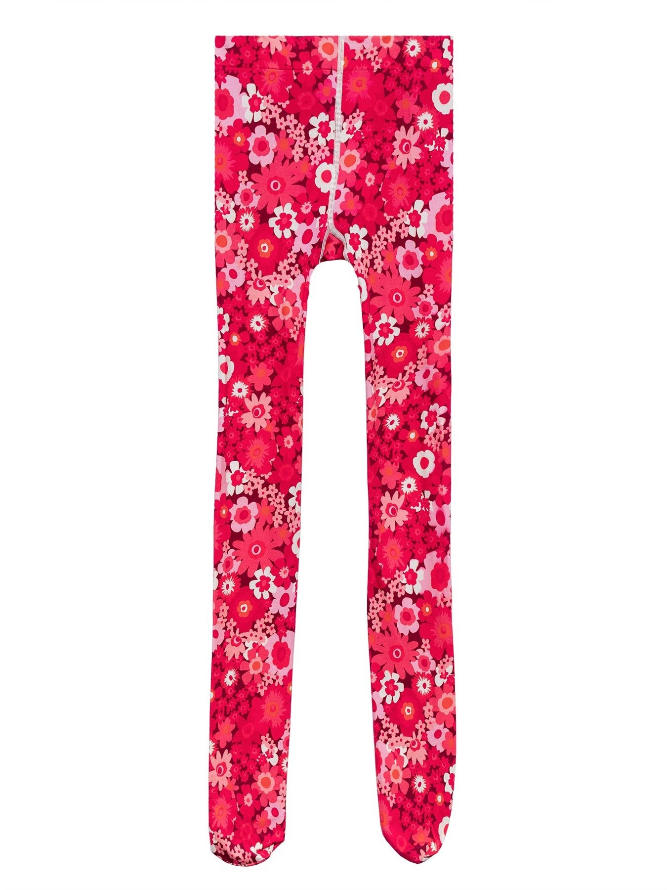 COCO tights Flower Power Burgundy – Lesley Evers