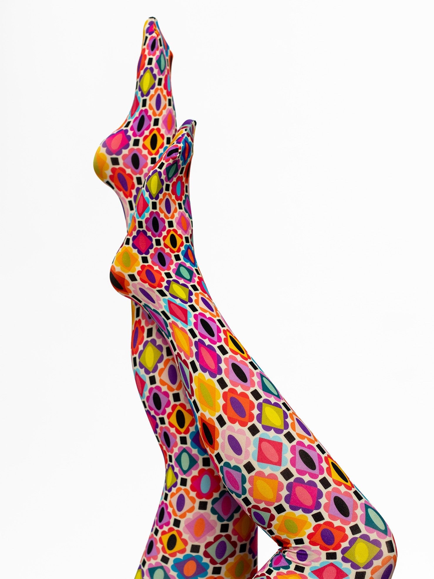 COCO tights Gems - Lesley Evers - 23pinkrobeset - colorful - Colorful patterned tights