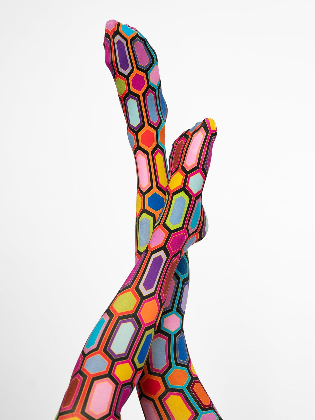 COCO tights Pavilion Multi - Lesley Evers-coco-colorful-Colorful patterned tights
