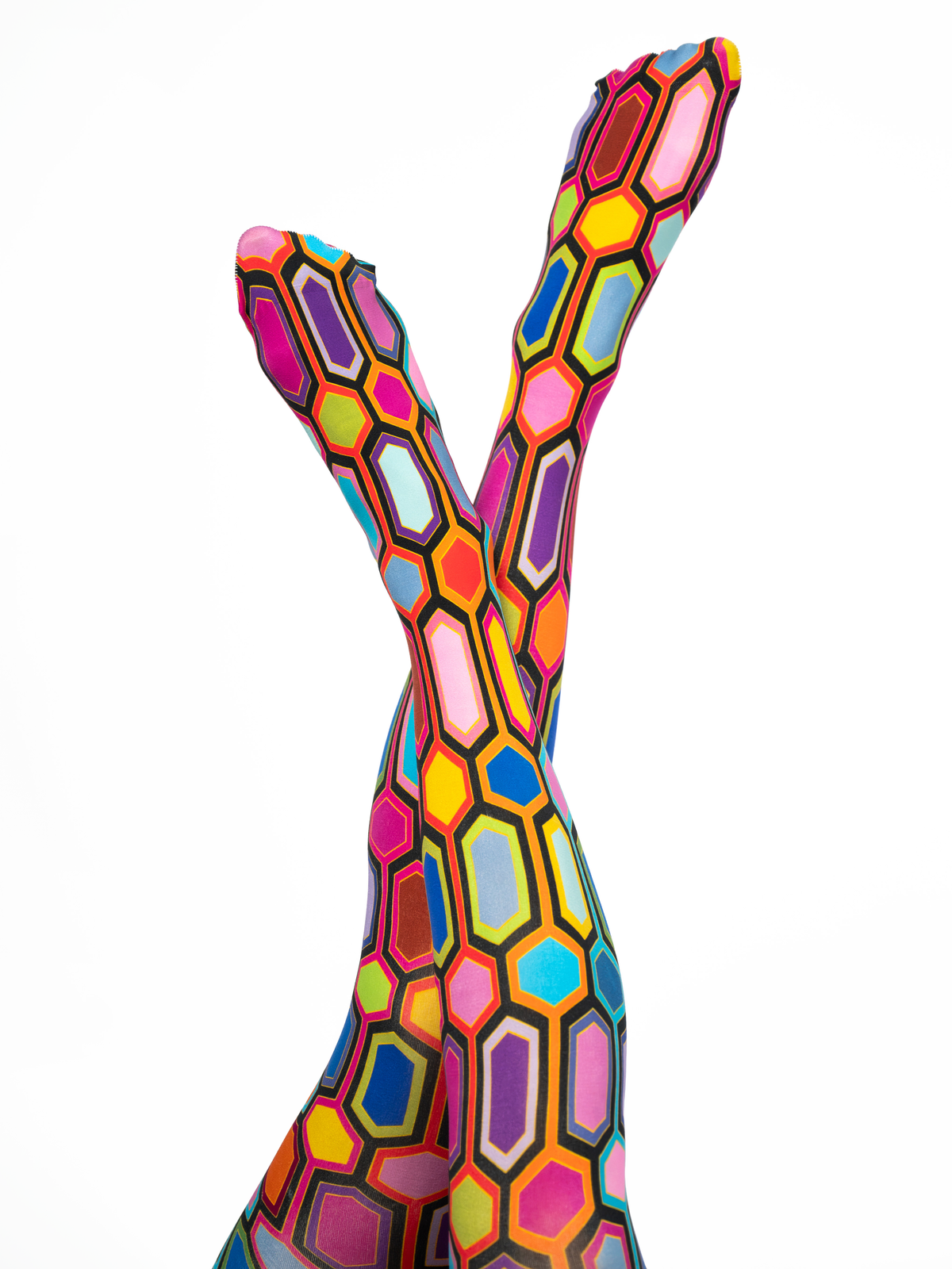 COCO tights Pavilion Multi - Lesley Evers-coco-colorful-Colorful patterned tights