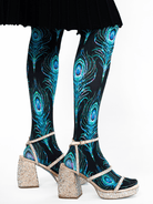 COCO tights Peacock Feather - Lesley Evers-coco-colorful-Colorful patterned tights