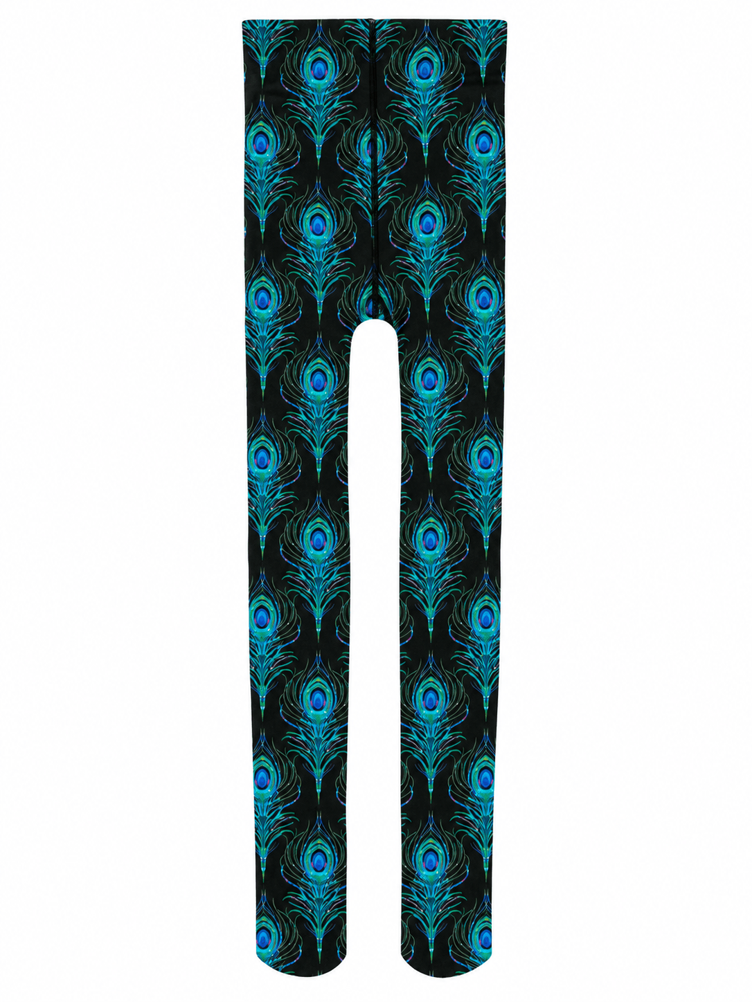 COCO tights Peacock Feather - Lesley Evers-coco-colorful-Colorful patterned tights